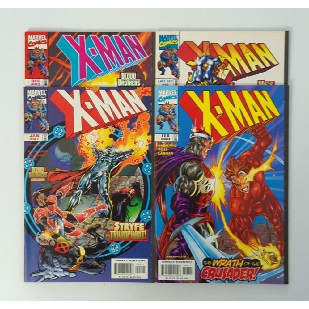 Lot Of 4 1998-99 Marvel X Man Comics #45-48 VF/NM